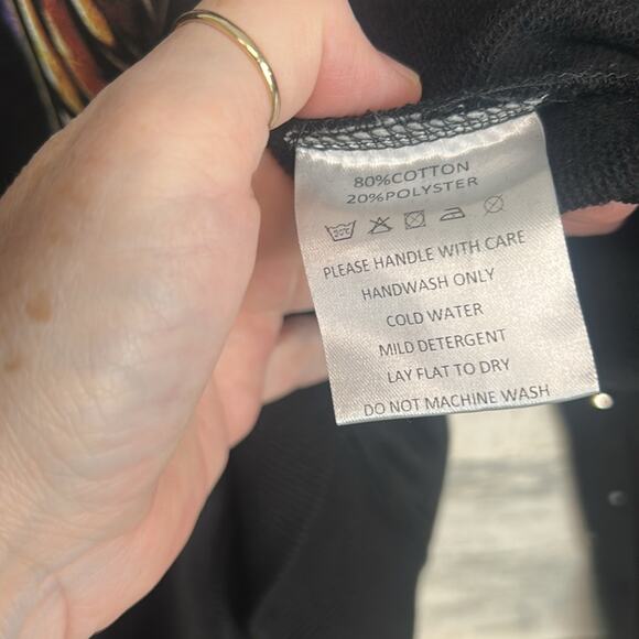 Christopher Rose Dream Rose Hoodie Sweatshirt Men’s Size Medium Rhinestone Rare - Picture 10 of 10